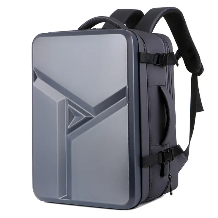 Hard Shell ABS Material New Business Anti-theft Backpack Usb Charging Waterproof Cycber Punk Laptop Bag Travel Laptop Backpack