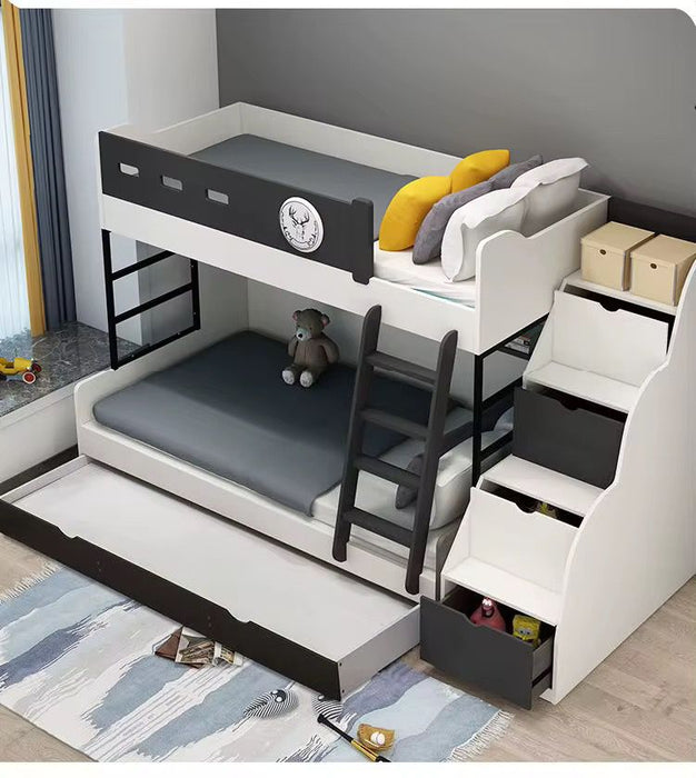 Premium Triple Bunk Bed with Storage Kampala