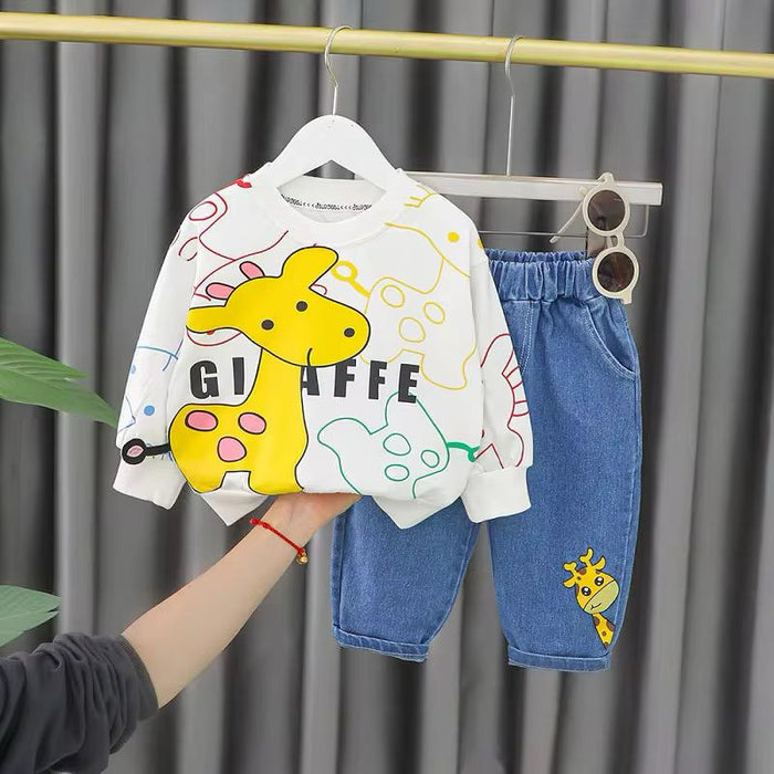 Boys 2pc Sweater Shirt & Jean Trouser