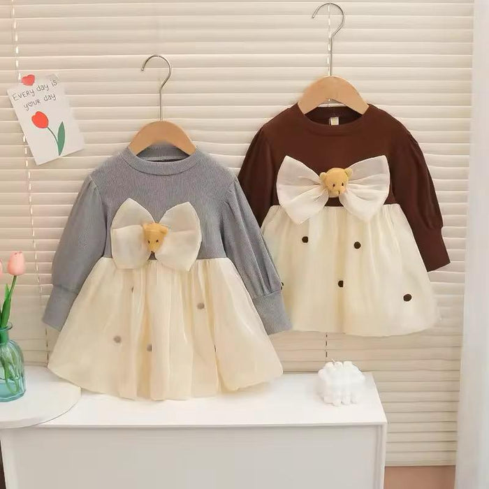 Bubble Dress with Doll on Ribbon
