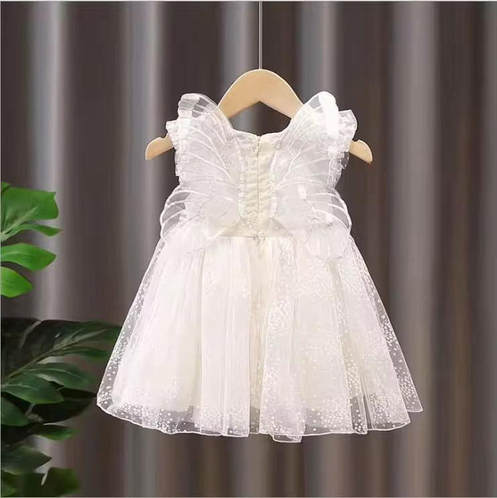 Butterfly white dress