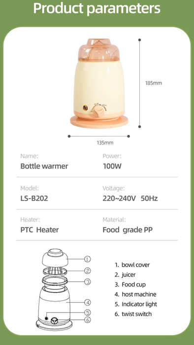 Multi-function Breast Milk Fast Heating Baby Bottle Warmers Portable Milk Warmer