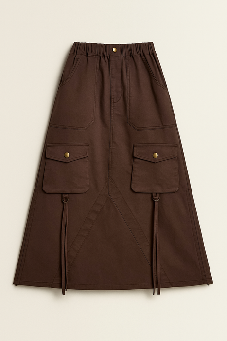Cargo Khaki Skirt