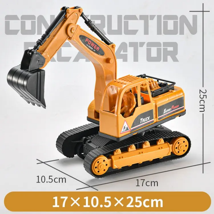 Transport Engineering Truck Toys New Inertia Toy Truck Cheap Plastic Crane Excavator Vehicle Toys