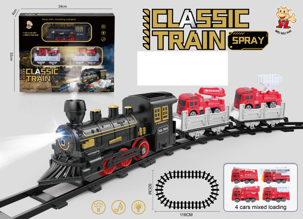 27PCS Slot+Toys Battery Operated Tracks Christmas for Kids