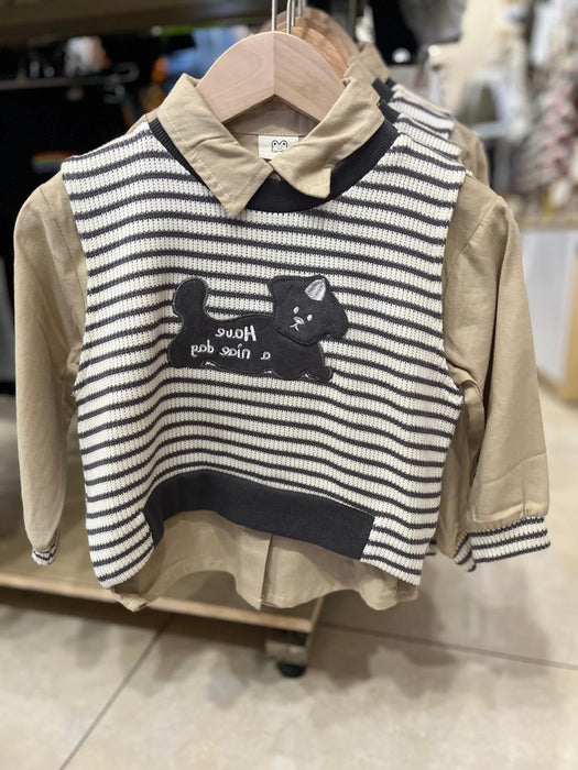 Cotton Shirt with Bascoat