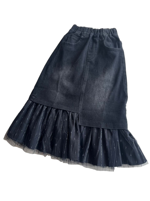 Jean Skirt with Tutu Mesh