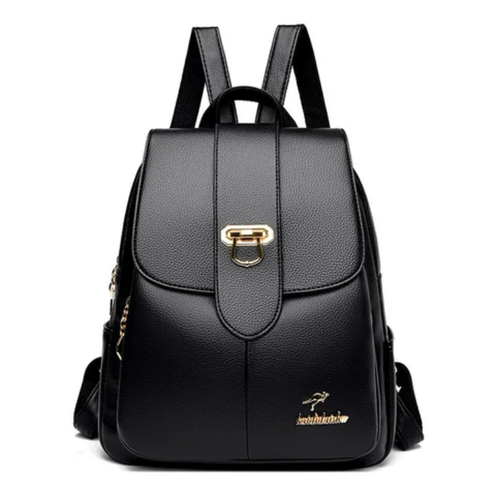 Simple Soft Leather Backpack