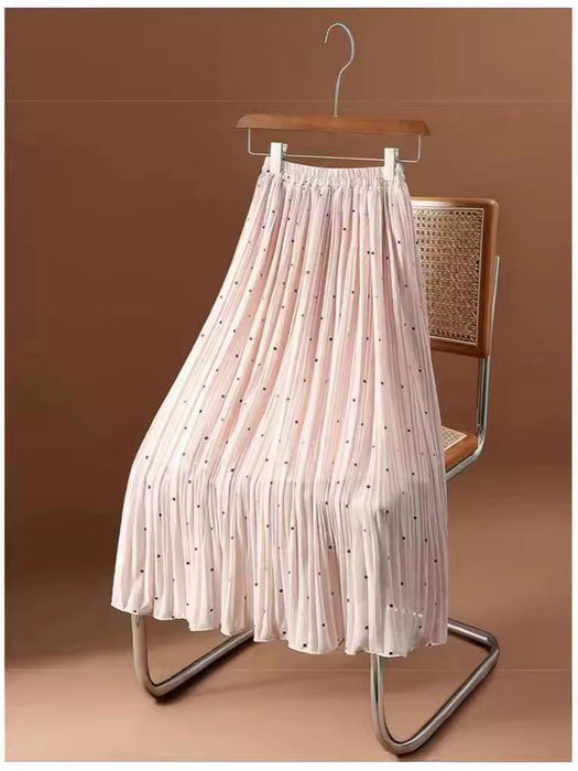 High Waist Chiffon Stone Skirt