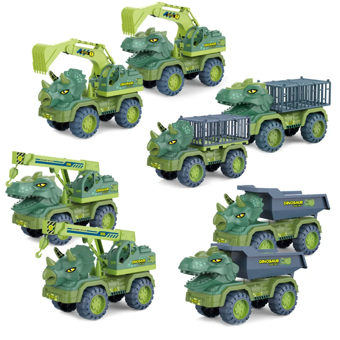 4 Styles Inertia Friction Dinosaur Car Toy Vehicles Toys
