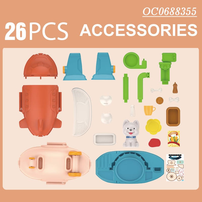 2-in-1 Veterinarian Clinic Plane Pretend Play 45 Pcs