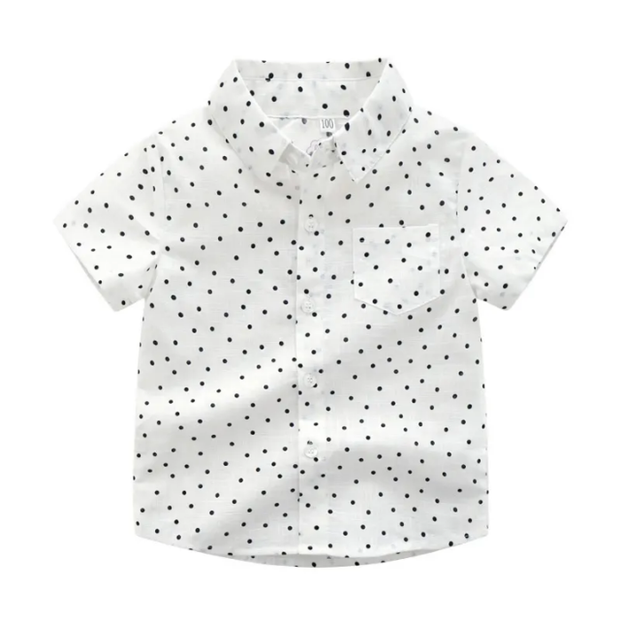 White Polka Dot T Shirt