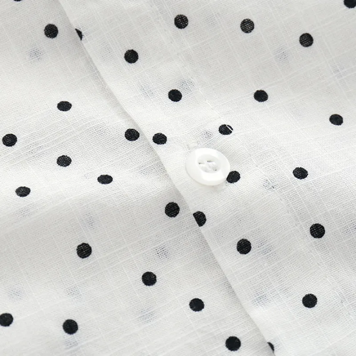 White Polka Dot T Shirt