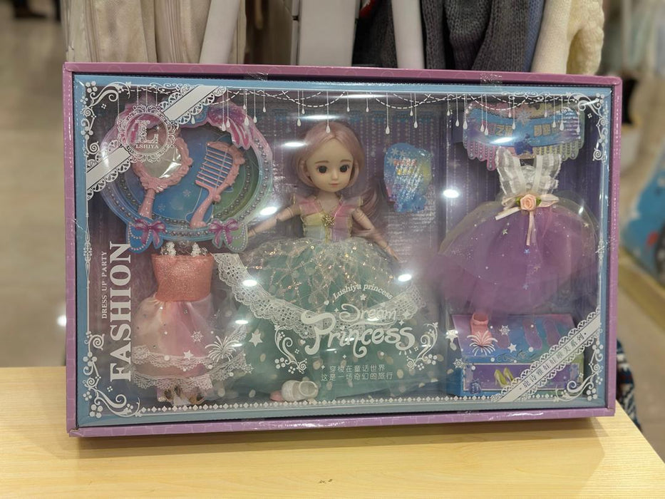 2025 Hot Selling House Girl Gift Toy Cartoon BJD Doll with Different Accessories Model Girl Playing Toy