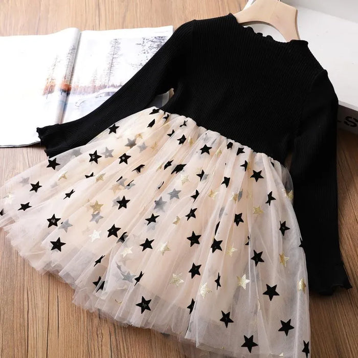Elegant Sequin Star Tutu Dresses for Girls