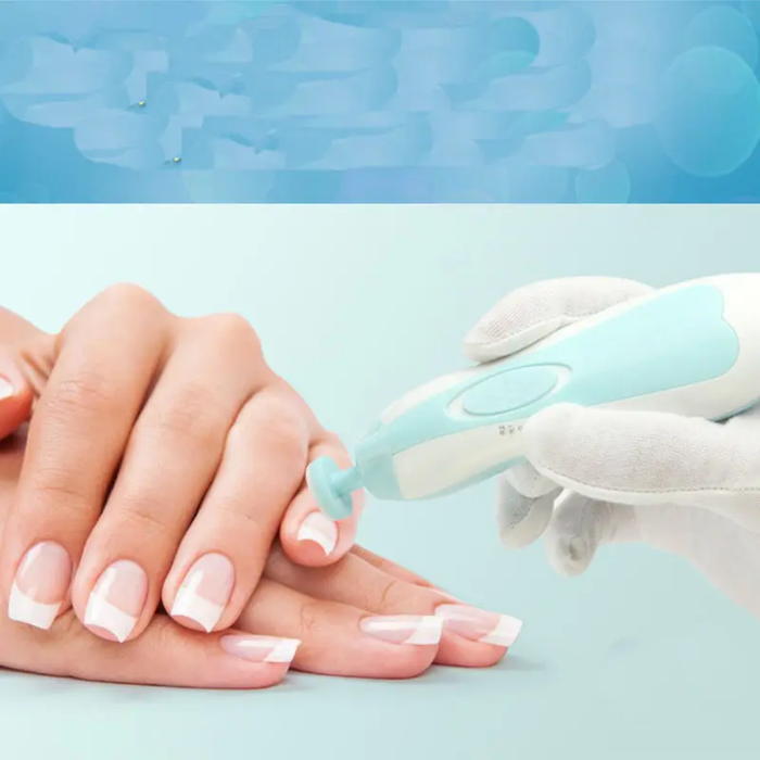 Electric Nail Polisher Drills Baby Powder 6-piece Electric Nail Clipper Manicure Newborns Baby Care Kit Nail Trimmer Electric