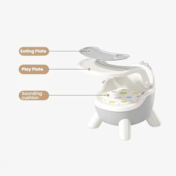 Activity Center, Children's Dining Chair with Backrest, Non-Slip Baby Feeding Stool, Home Weaning Feeding Chair, Kindergarten Baby Dining Stool