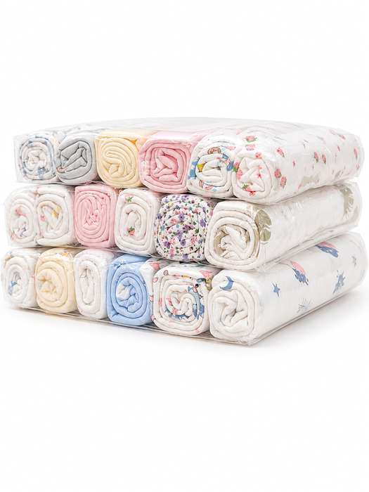 Fluffy Care 6pc Stretchy Baby Bedsheets