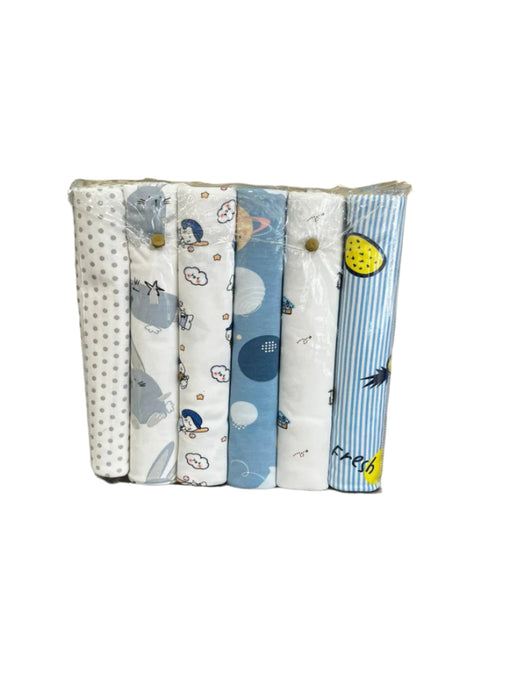 Fluffy Care 6pc Stretchy Baby Bedsheets