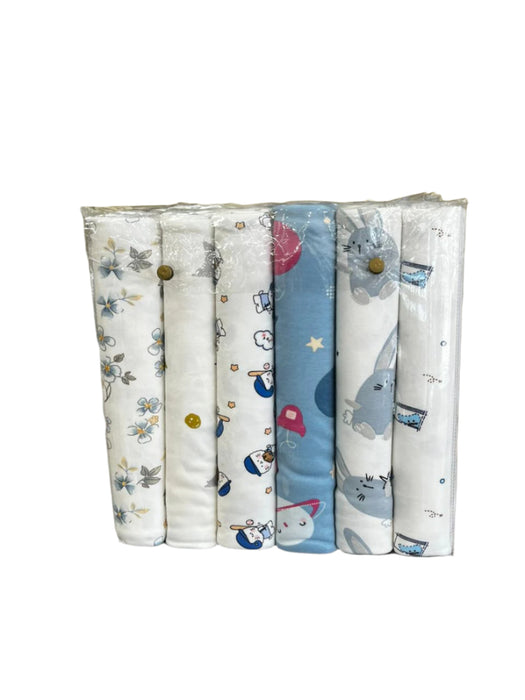 Fluffy Care 6pc Stretchy Baby Bedsheets