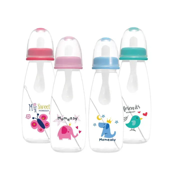 OBM Squeezable Feeder Spoon Free Shipping Baby Feeding Bottle Baby Feeding Bottle With Spoon