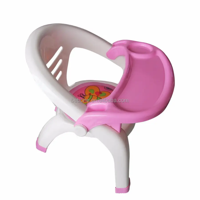 High Quality Comfortable Children's Dining Chair Plastic Feeding Chair With Cushion for Baby Kids