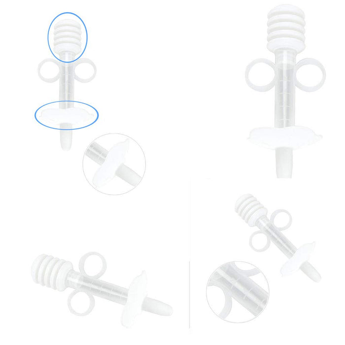 Baby Medicine Dispenser Kit - 3PCS - Silicone Infant Medicine Syringe Pacifier Dropper, Toddler Feeding Pacifiers Dispensers