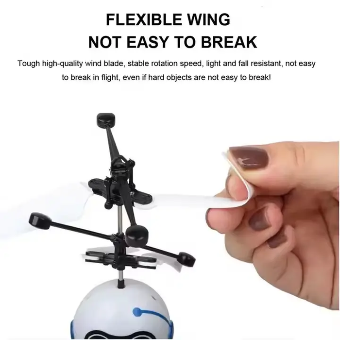 Unique Electric Flying Ball Toy Remote Control Crystal Ball Sensing Technology Colorful Flashing Flying Device