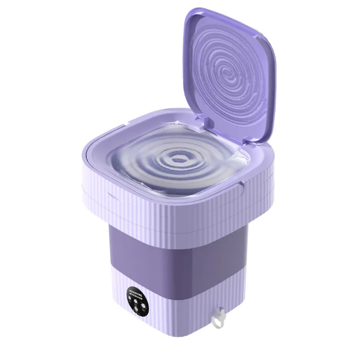 8L Mini Laundry Washer Laundry Machine Foldable Washing Machine With Spin Dryer for Underwear Kids Baby Pet Clothes Socks