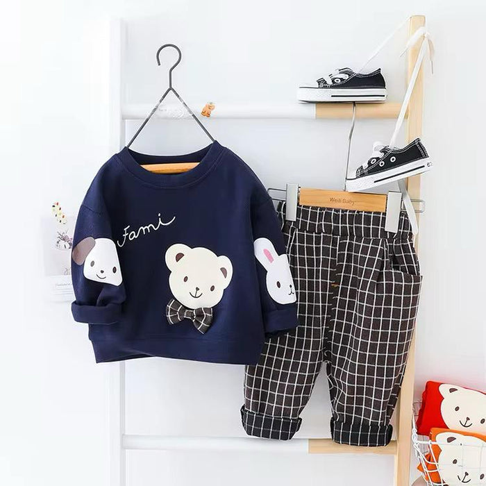 Fami 2pcs with checked trouser