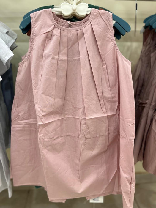 Cotton Dress With Open Back