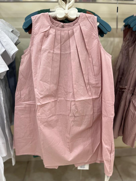 Cotton Dress With Open Back