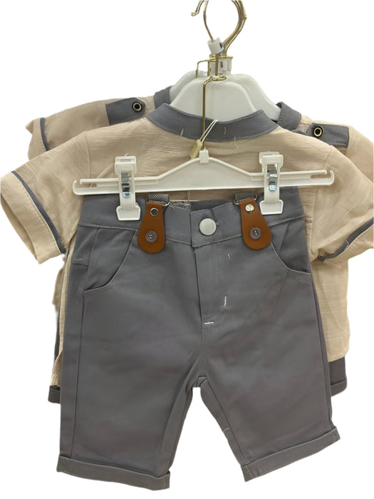 Summer Best -selling Boys Japanese Short -sleeved Shorts Set
