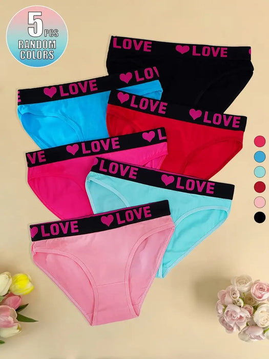 Letter Tape Bikini Panties