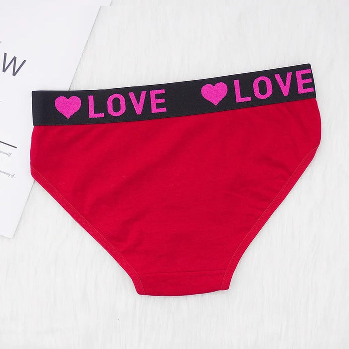 Letter Tape Bikini Panties