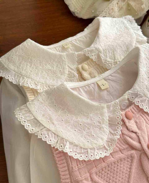 Girl Top with Sleeveless Sweater