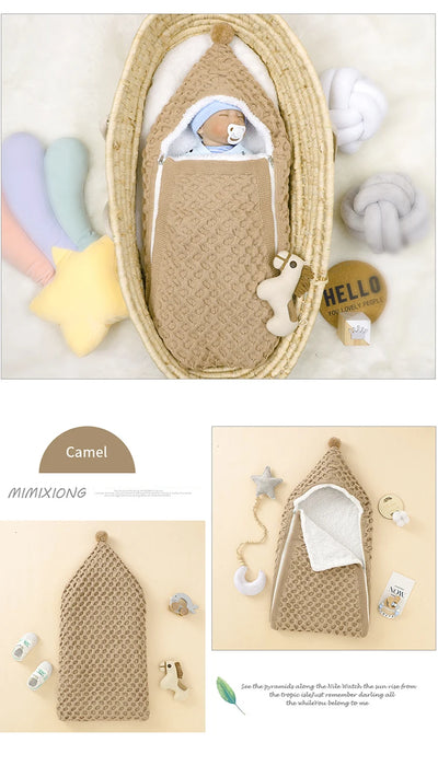 Knitted  Newborn Baby Sleeping Bag