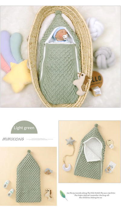 Knitted  Newborn Baby Sleeping Bag
