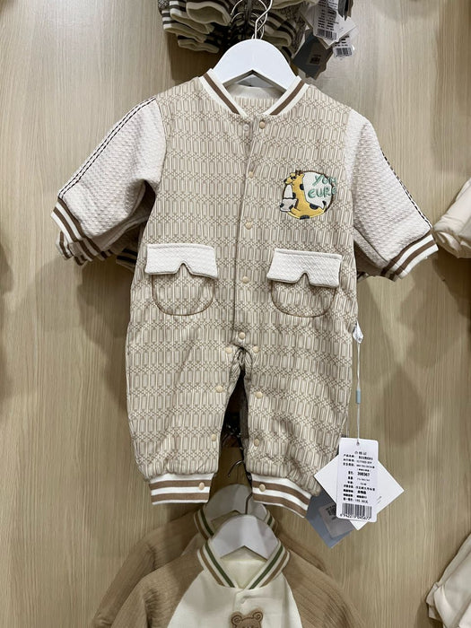 Winter Baby Clothes Newborn Thickened Romper Infant Warm Jumpsuit Fashion Toddler Boy Long Sleeve Bodysuit