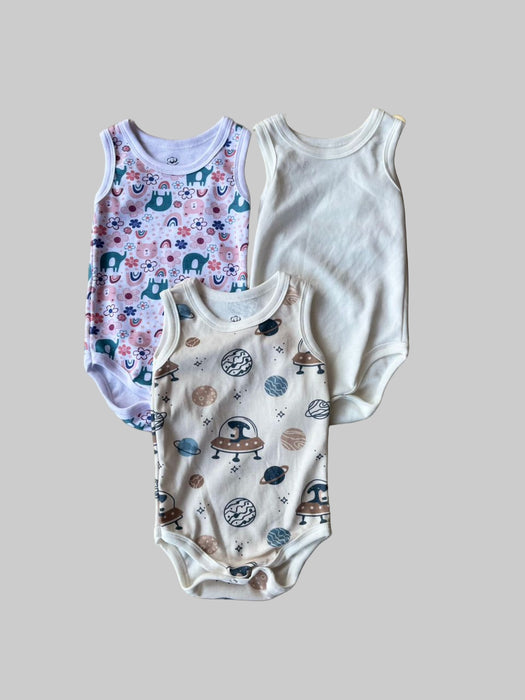 Sleeveless 3pc body suit