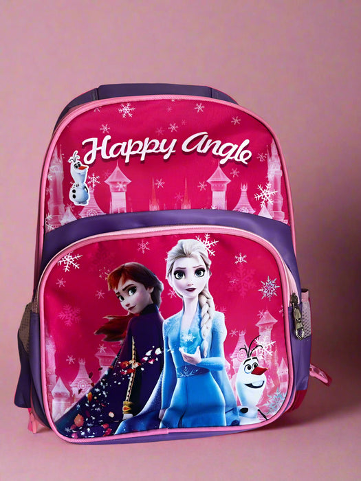 Happy Angle Pink School Bag