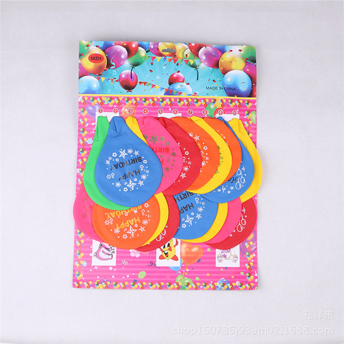 10pc Happy Birthday Baloons