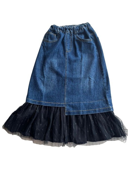 Jean Skirt with Tutu Mesh