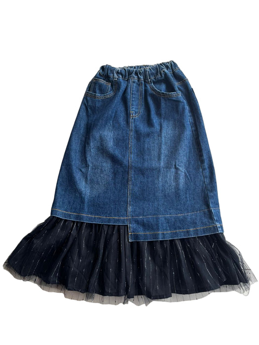 Jean Skirt with Tutu Mesh