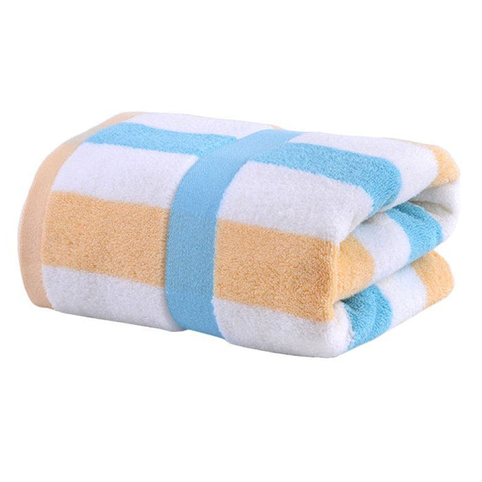 Cotton Strip Bath Towels