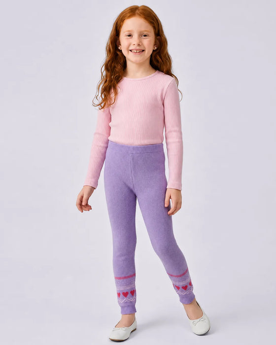 Children's knitted leggings, 1-8 years