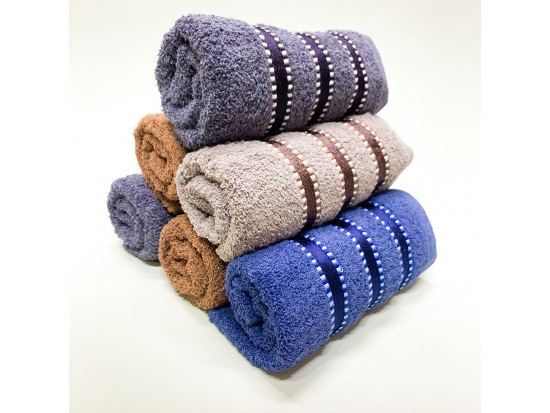 Towels with face stitches