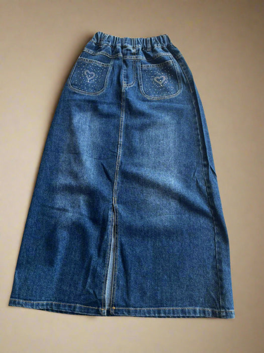 Girls Denim Jean Skirt