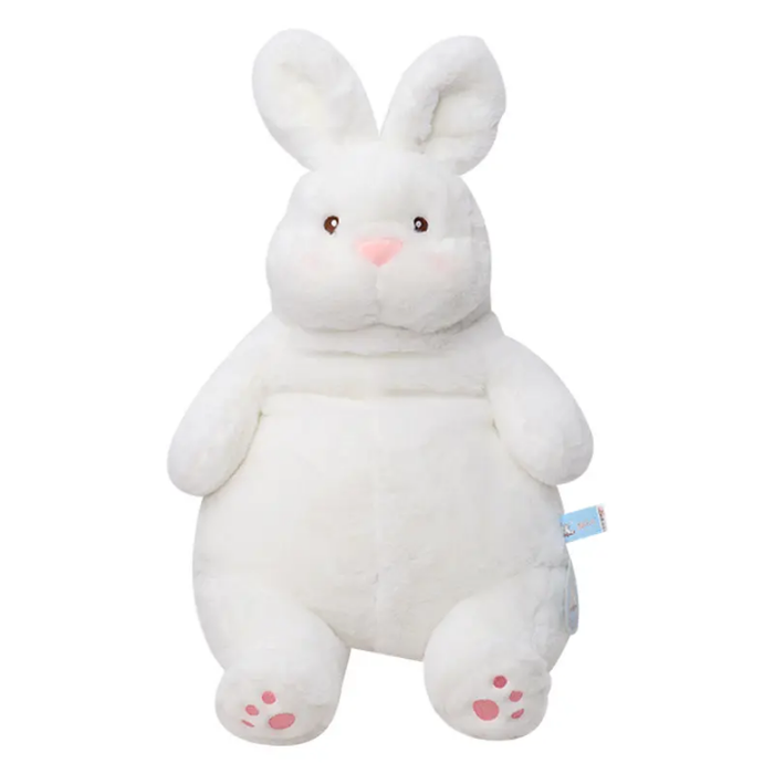 Easter Gift Fat Lazy Rabbit Bunny Plush Peluche Throw Pillow Cute Short Plush Toy Bunny Doll Stuffed Animal Fat Animal Bunny