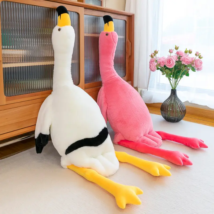 The New Flame Bird Throw Pillow Doll Plush Toy Wholesale Plush Shell High Quality Flamingo Stuffed Plush Pillow Flamingo Shaped